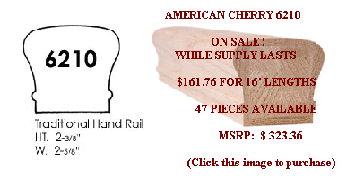 6210 American Cherry Handrail