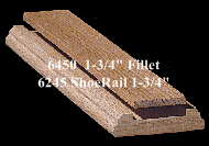 6450 1-3/4" Fillet w/6245 Shoerail plowed for 1-3/4" Balusters