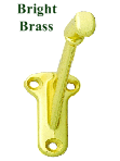 3002HD Wall Rail Bracket, Bright Brass