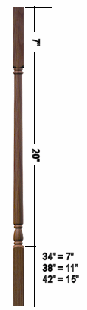 7100 Series Elegan Rise Colonial Balusters