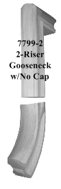 7799 2 Riser Gooseneck with No Cap