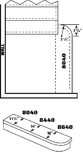 8040 Half Circle Starting Step Details