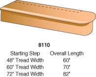 8110 Single Bullnosed Starting Step