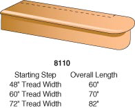 8110 Single Bullnosed Starting Step