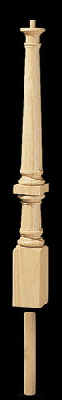 9013 Pin Top Volute Newel Post