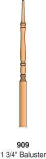 909 1-3/4" Pin Top Classic Baluster