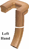 7391 1 Rise and 7391-2 2 Rise Left Hand Goosnecks  with Quarter-turn Caps
