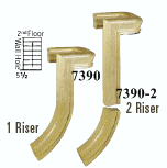 7390 1 Rise & 7390-2 2 Rise Gooosnecks 180-degree