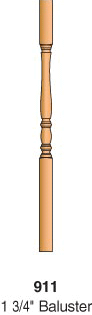 911 Square Top 1-3/4" Classic Baluster