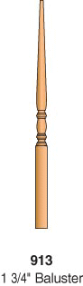 913 1-3/4" Pin Top Classic Baluster