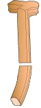 8081 Left Hand 2 Rise Gooseneck with Cap