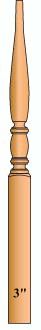 953 Classic Pin Newel Post