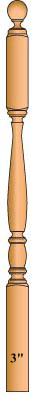 958BT Ball Top Landing Newel Post