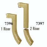 7096 1 Rise & 7097 2 Rise Goosenecks w/Open Cap
