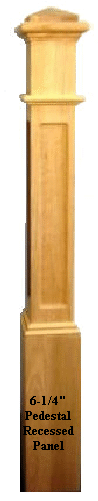 991  Boxed Newel Post with Recessed Panel