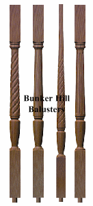 Bunker Hill & Sheraton Wood Stair Balusters