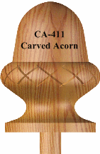 CA-411   Carved Acorn Finial