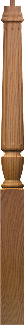 F-3011  Pin Top Fluted Newel Post