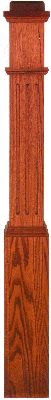 F-4091 Fluted Boxed newel post