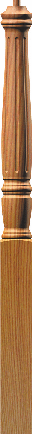 Fluted 4711 or 4511 Georgia starting newel post