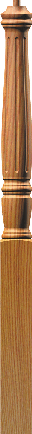Fluted 4711 or 4511 Georgia starting newel post