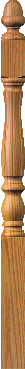 Fluted 4600 Country 48" Newel Post