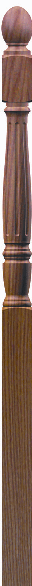 Fluted 4742 or 4542 Georgia landing newel post