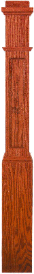 FP-4091 Flat Paneled Box Newel Post