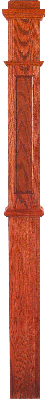 FP-4375 Flat Paneled Intermediate Box Newel Post