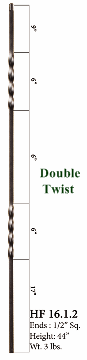 HF16.1.4 Double Twist Iron Baluster