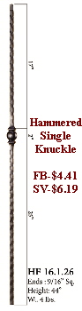 HF16.1.26  Hammered Single Knuckled