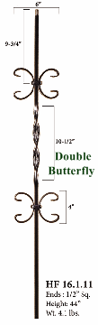 HF16.1.3 Single Basket Iron Baluster