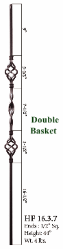 HF16.3.6 Single Basket, Double Ribbon