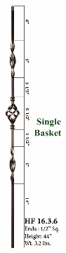HF16.3.7 Double Basket, Single Ribbon