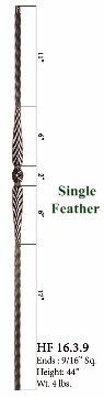 HF16.3.9 Sante Fe Single Feather