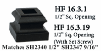 HF16.3.13  9/16" Flat Shoe for Round Balusters