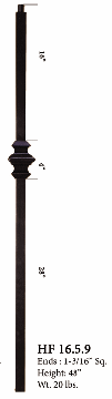 HF16.5.4 Single Twist Newel