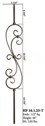 HF16_1_25-T Tubular "S" Scroll