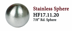 HF17.11.20 Stainless Steelp round sphere