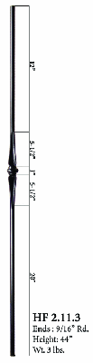 HF2.11.3 Gothic Single Knuckle