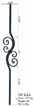 HF2.2.3 Wavy Baluster