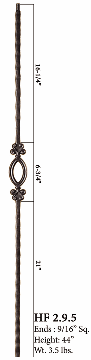HF2.9.20 Straight Hammered Bar