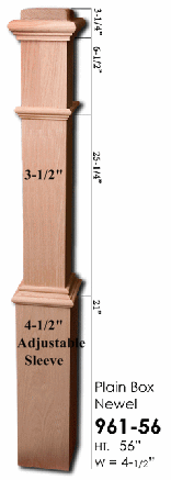961 Ranch Box Newel Post