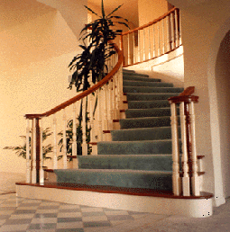 Click me for a larger view of the Hampton stair balustrade system.