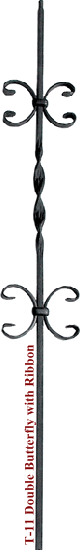 Double Butterfly Baluster #IB2563