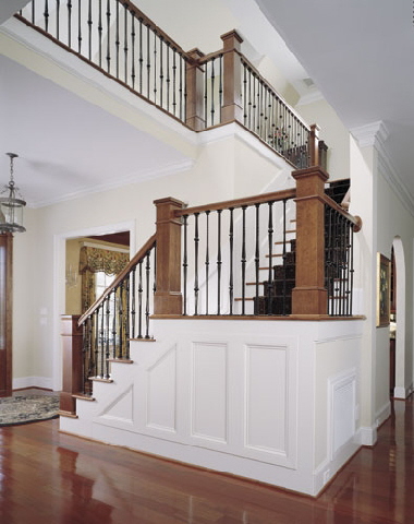Marsala Balustrade System with Boxed Newel Posts