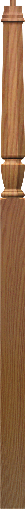 O-3018 Octagon Landing Pin Top  Newel Post
