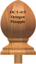 OCT-415  Octagon Pineapple Finial