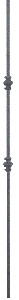 2G61 5/8-inch Double Knuckle Baluster