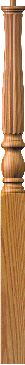 Reeded 4670 Pin Top 48" Newel Post